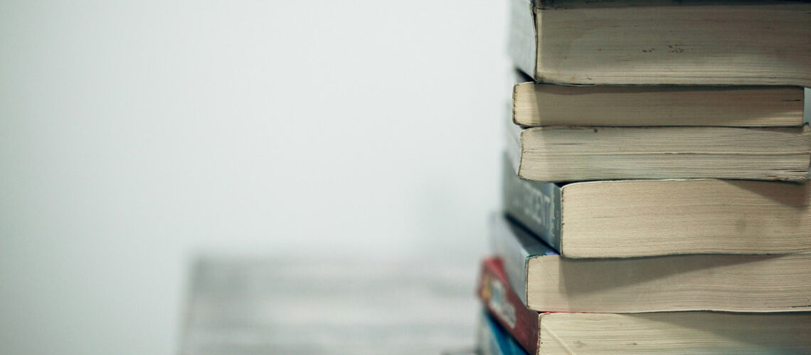 a stack of books