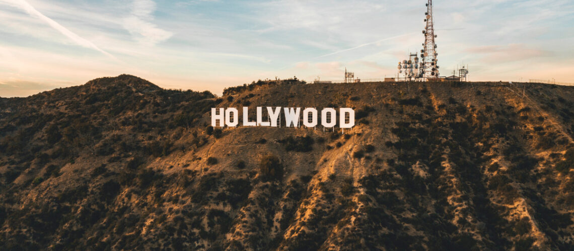 Image of the classic Hollywood sign in California.